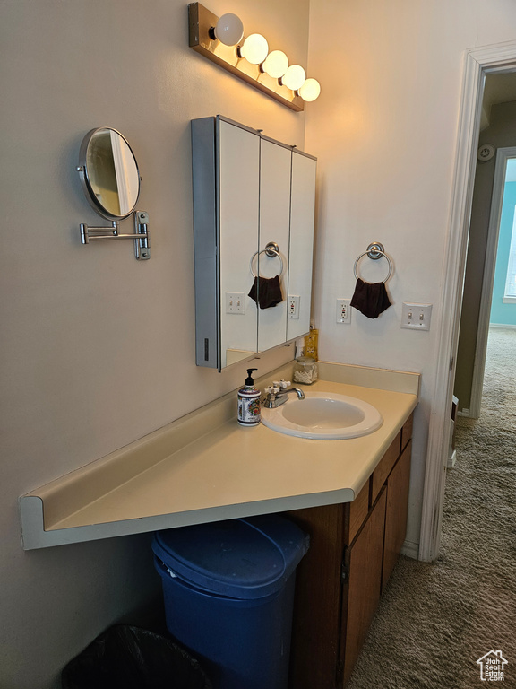 Bathroom featuring vanity
