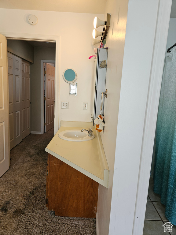 Bathroom featuring vanity