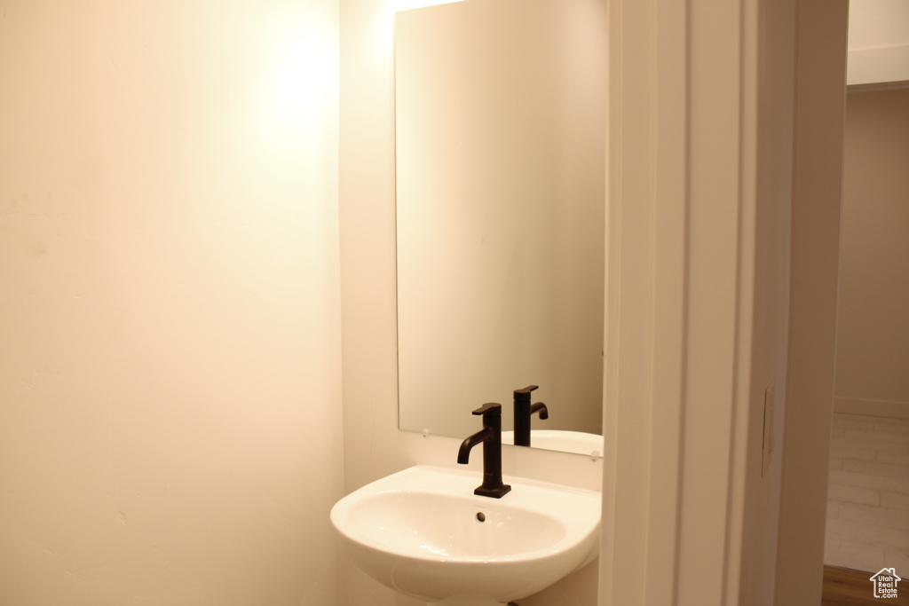 Bathroom featuring a sink