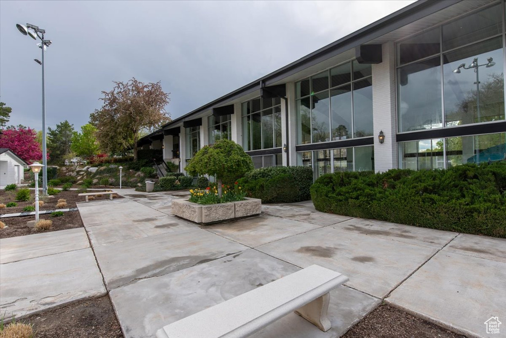 Surrounding community with a patio