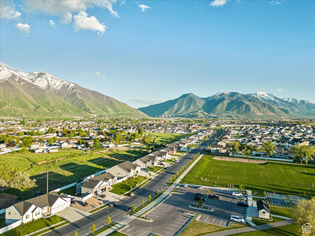Mountain view with a residential view
