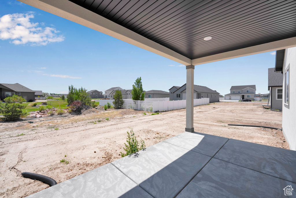 View of patio featuring a residential view
