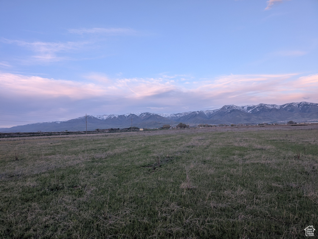 View of mountain feature with a rural view