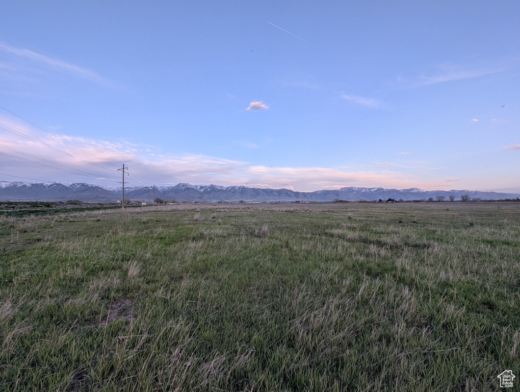 View of mountain feature with a rural view