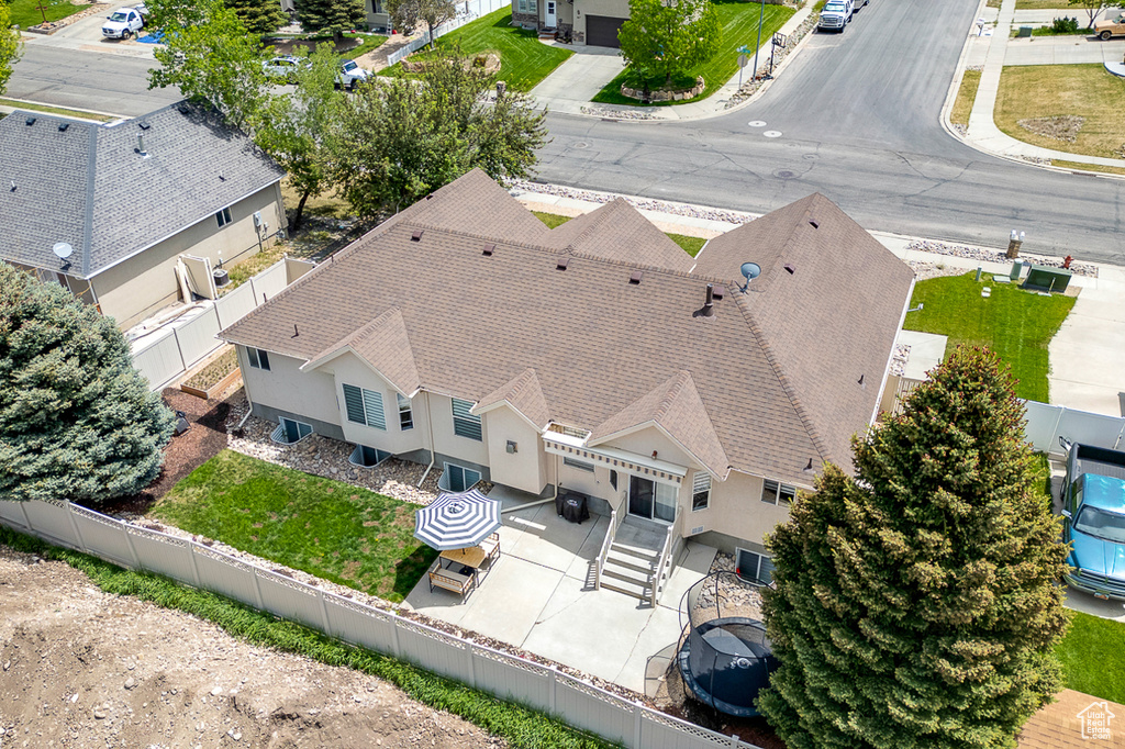 View from above of property