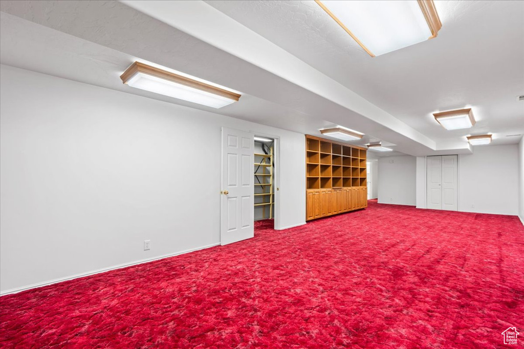 Bonus room with carpet
