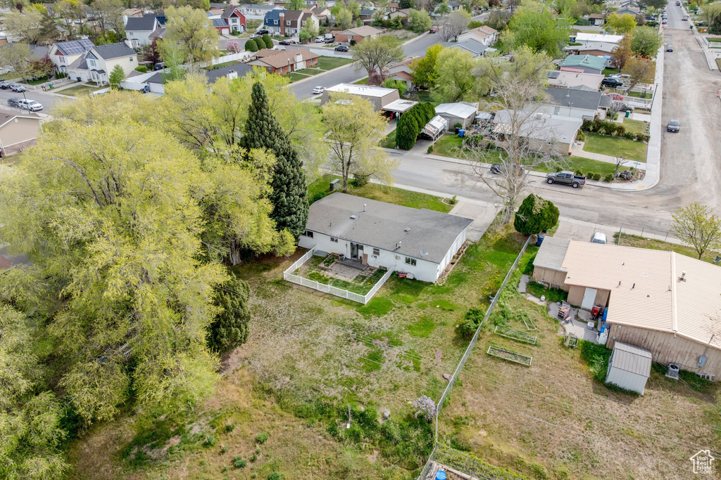 Drone / aerial view with a residential view