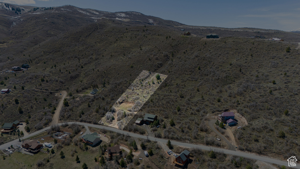 Bird's eye view with a mountain view, a rural view, and a desert view