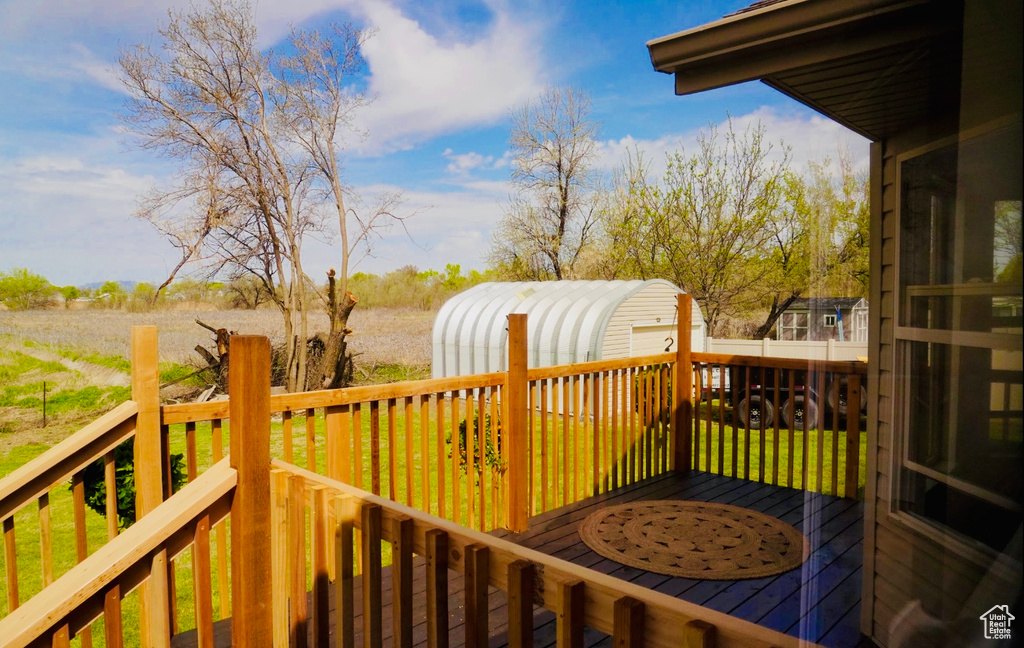 View of deck