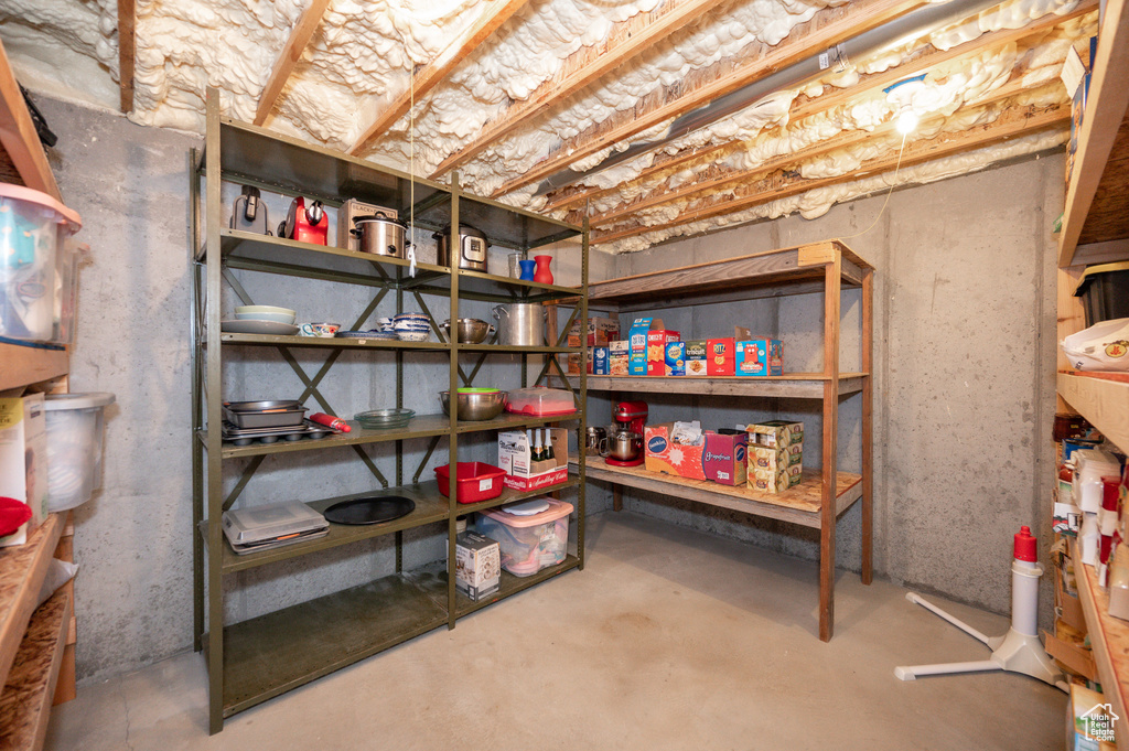 View of storage room