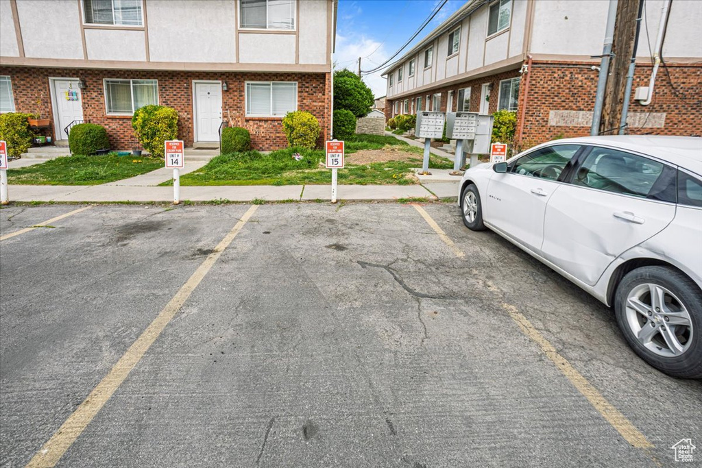 View of uncovered parking lot