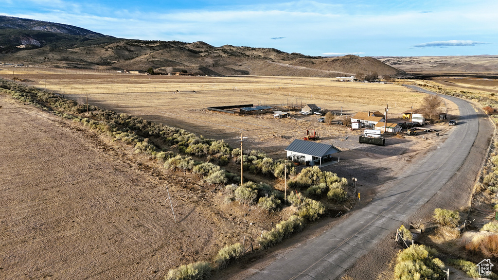 Property view of mountains featuring a rural view