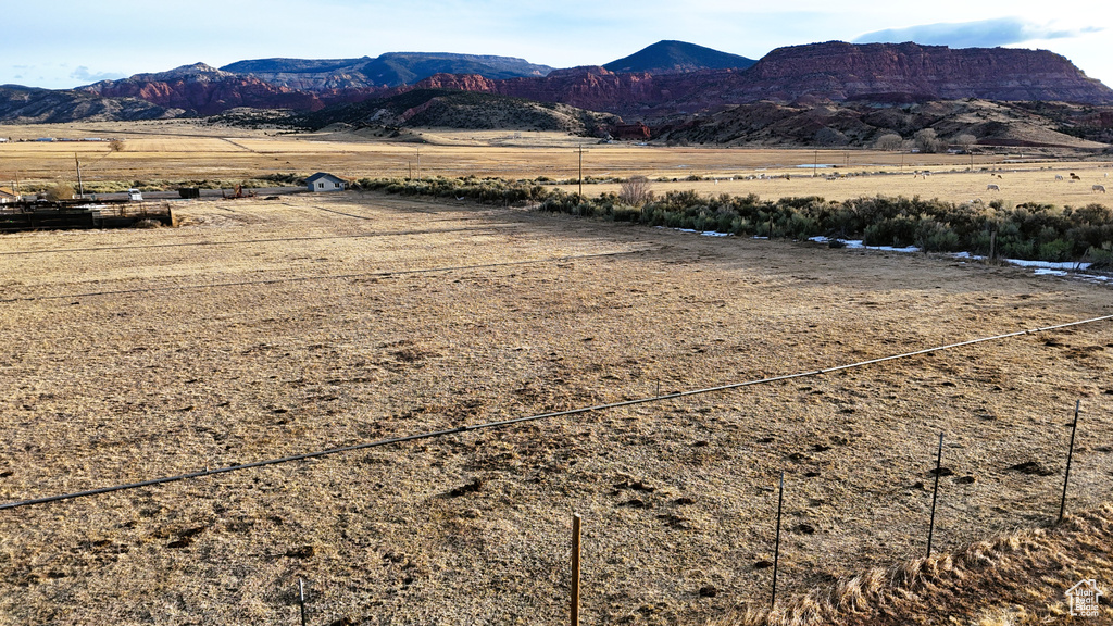 Property view of mountains featuring a rural view
