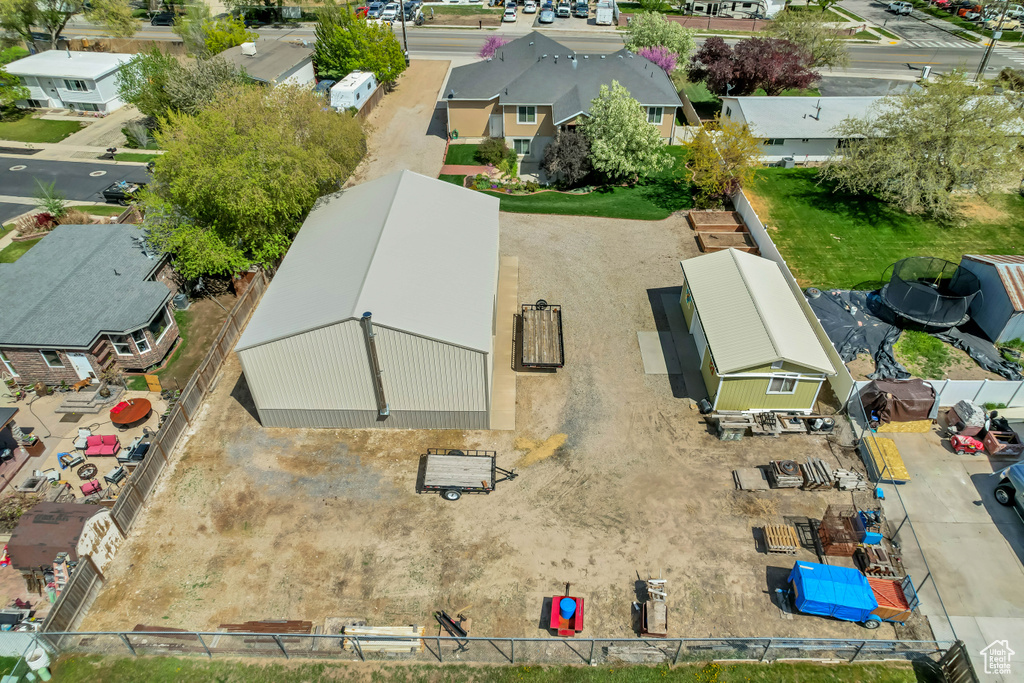 Drone / aerial view with a residential view