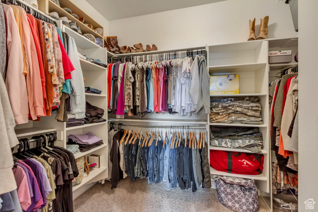 View of spacious closet