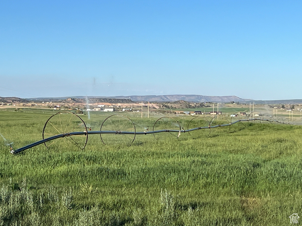 View of yard featuring a mountain view and a rural view