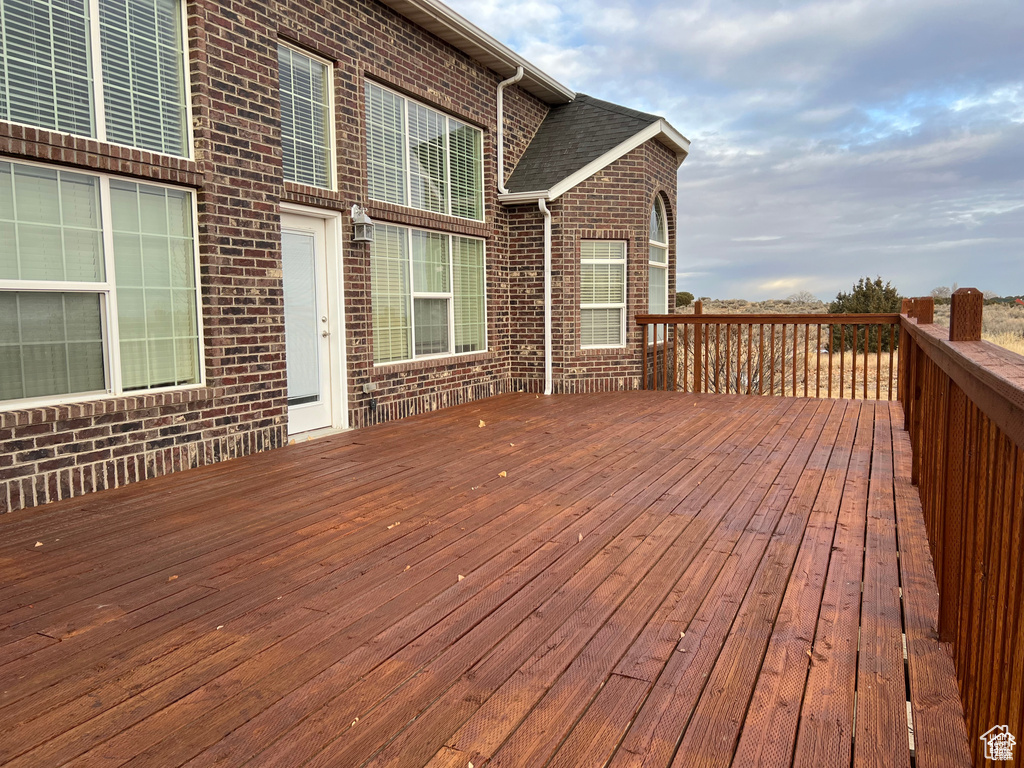 View of deck