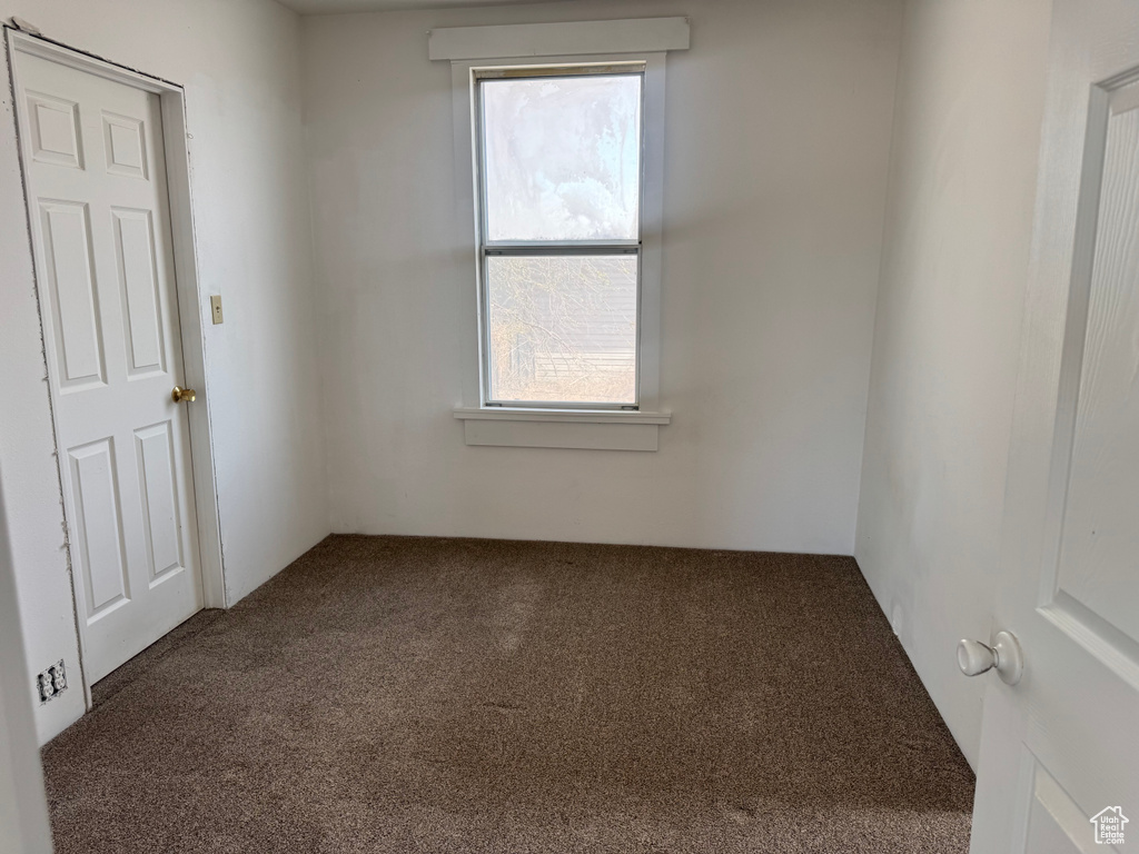 Spare room featuring carpet flooring and a wealth of natural light