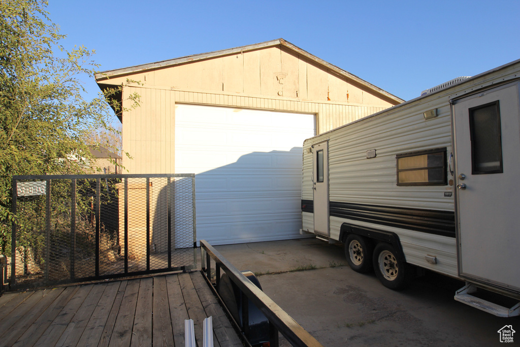 Exterior space featuring driveway