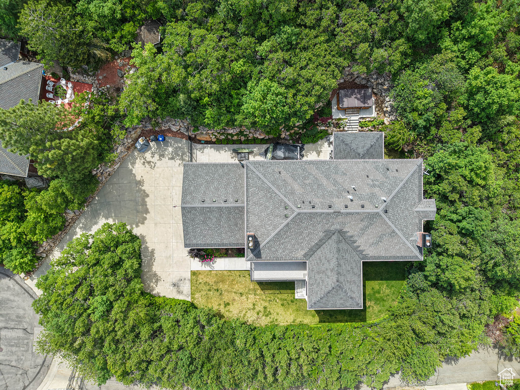 Aerial view of property's location