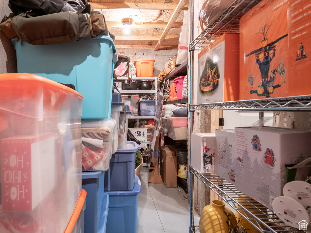 View of storage room