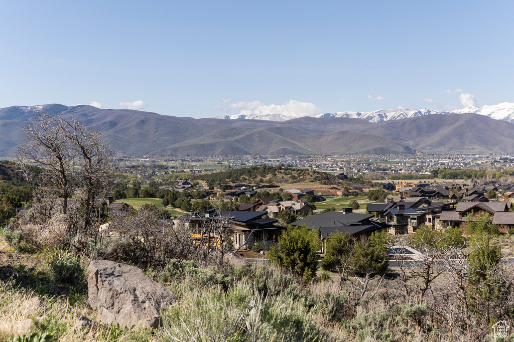 View of mountain feature featuring a residential view