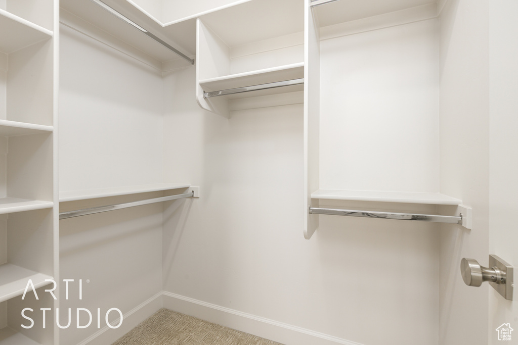 View of spacious closet
