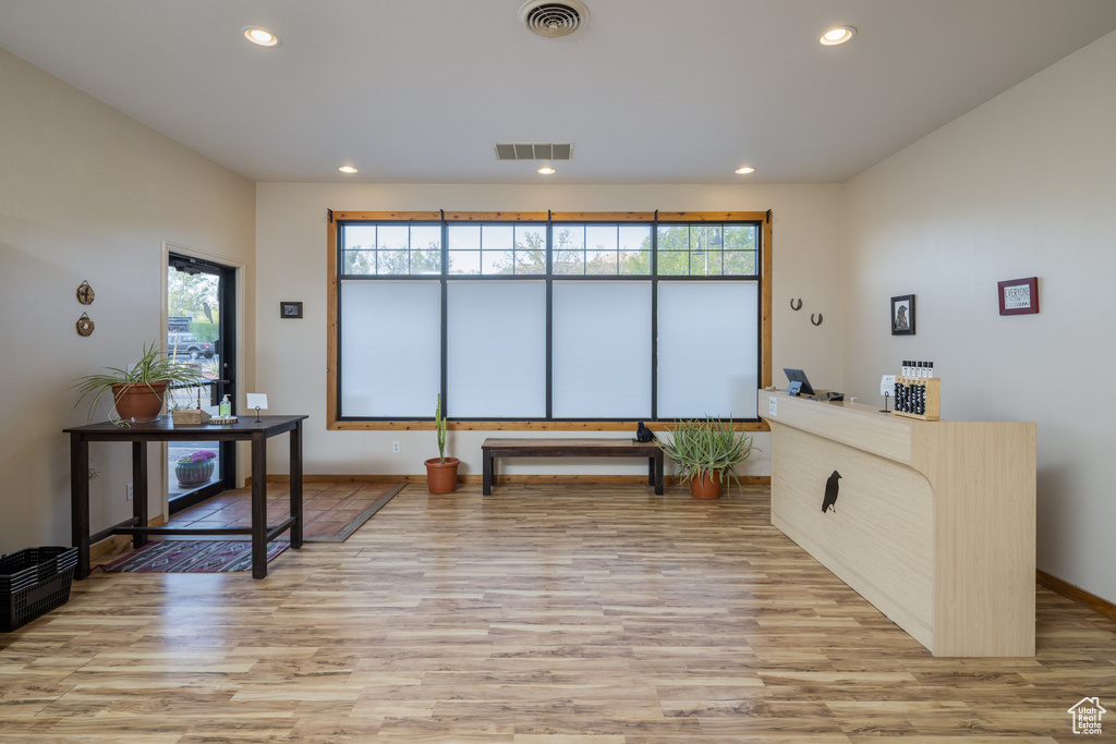 Interior space featuring visible vents