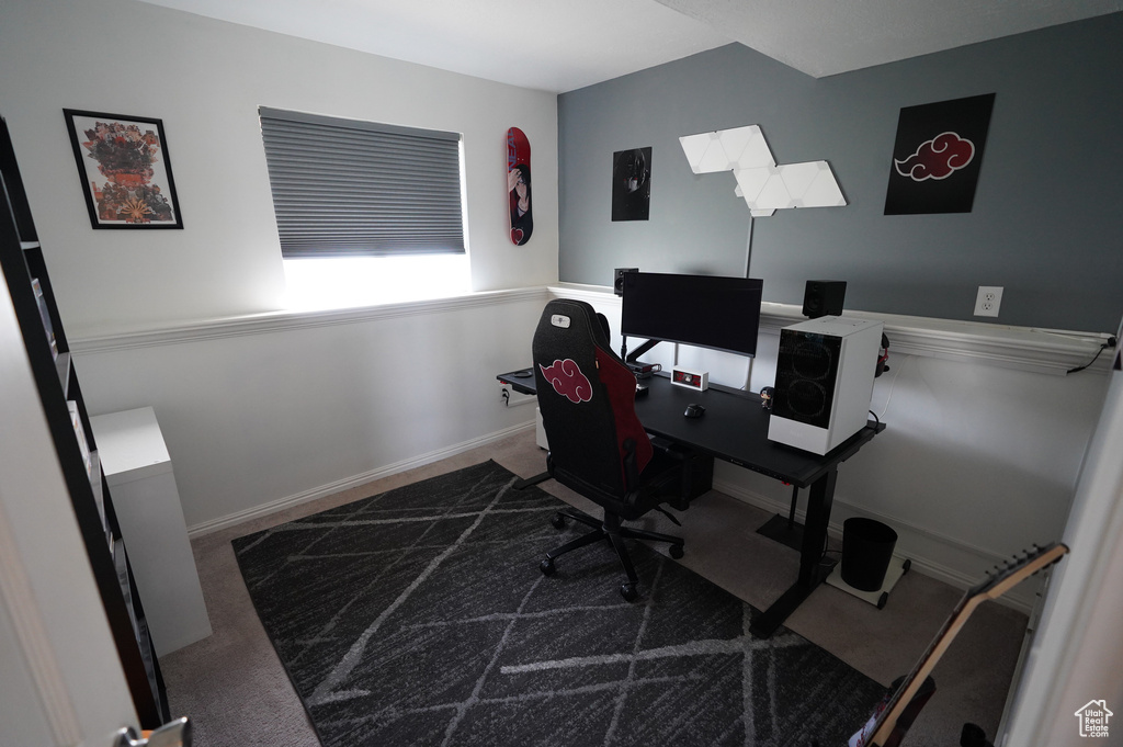 View of carpeted office