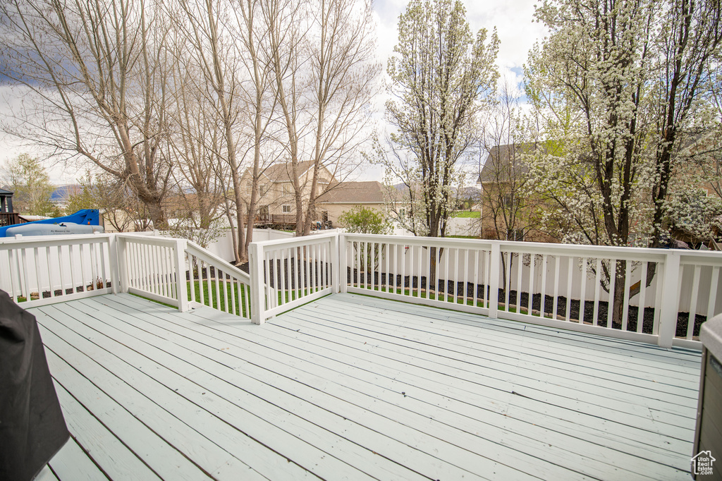 View of deck