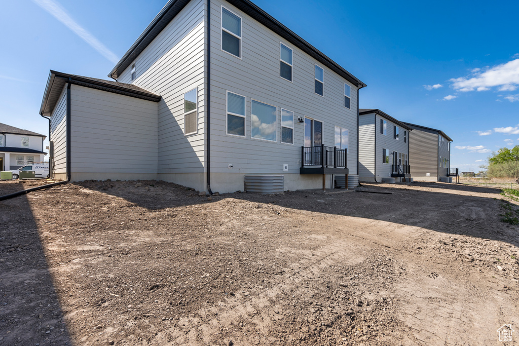 View of rear view of property