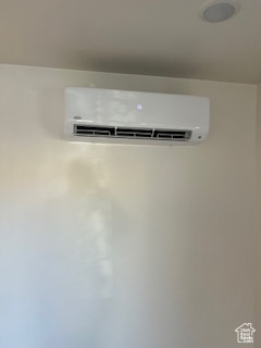 Details featuring an AC wall unit