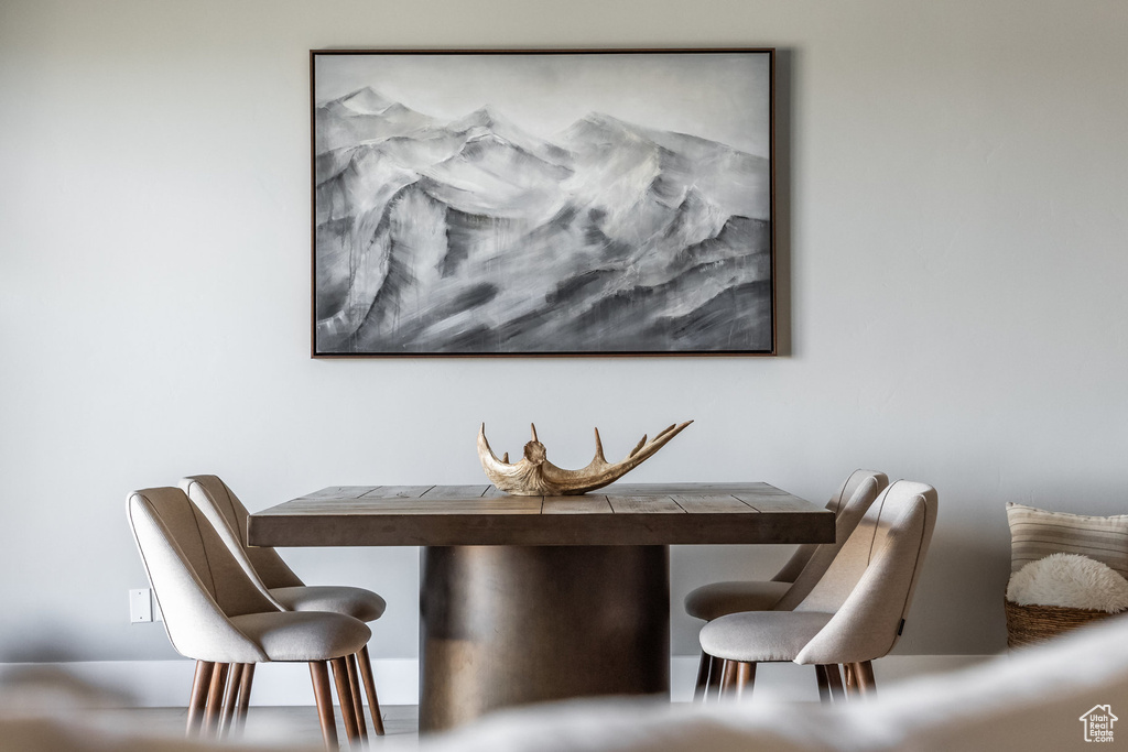View of dining room