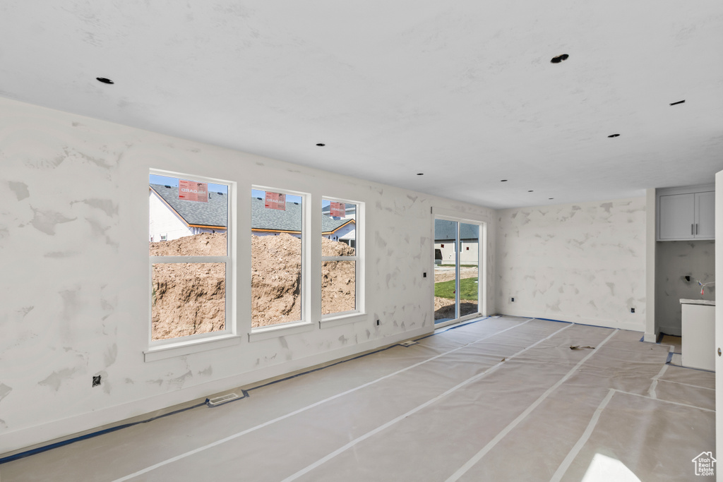 View of unfurnished living room