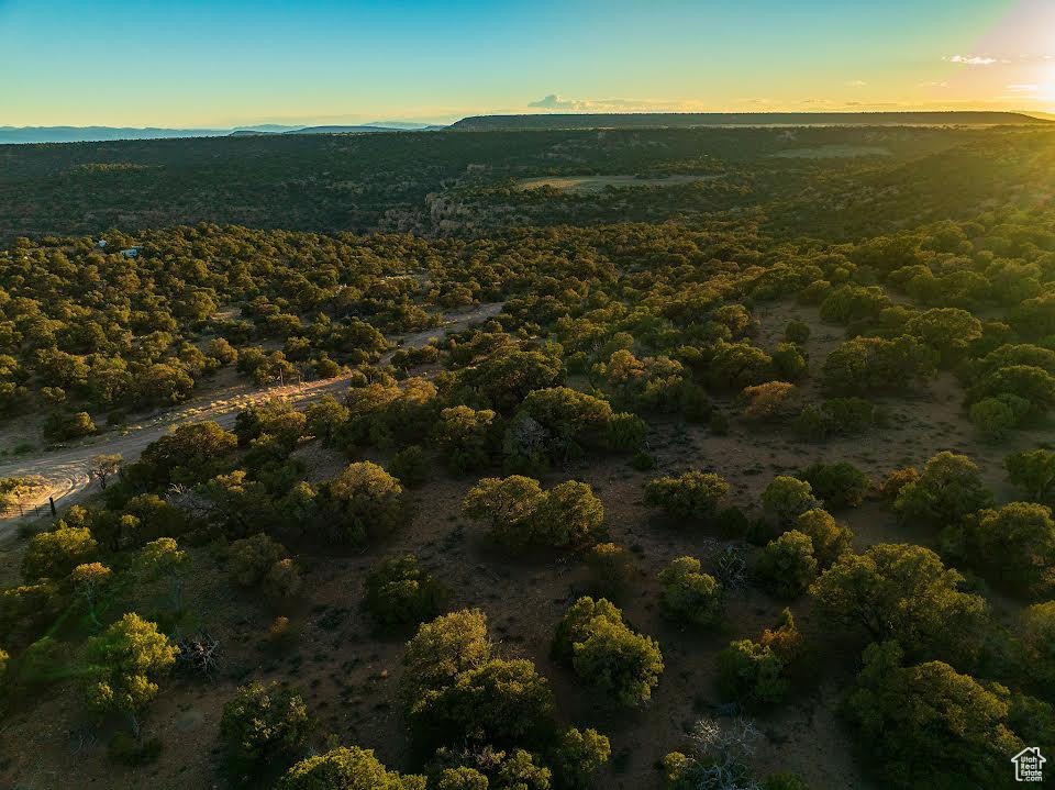 View of aerial view at dusk
