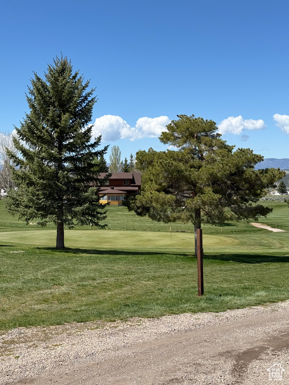View of home\\\'s community with a yard