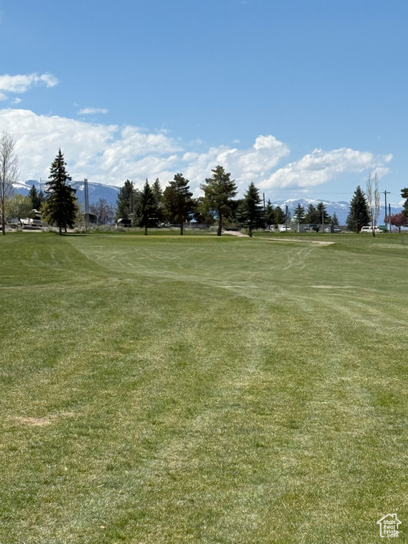 View of property\\\'s community featuring a yard