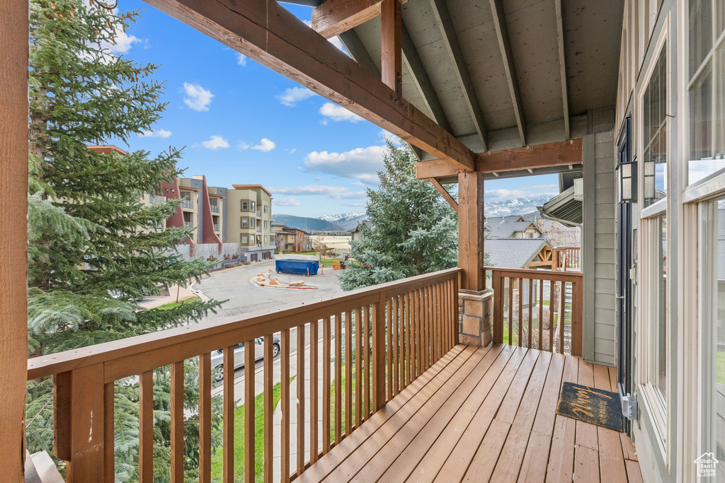 View of wooden terrace