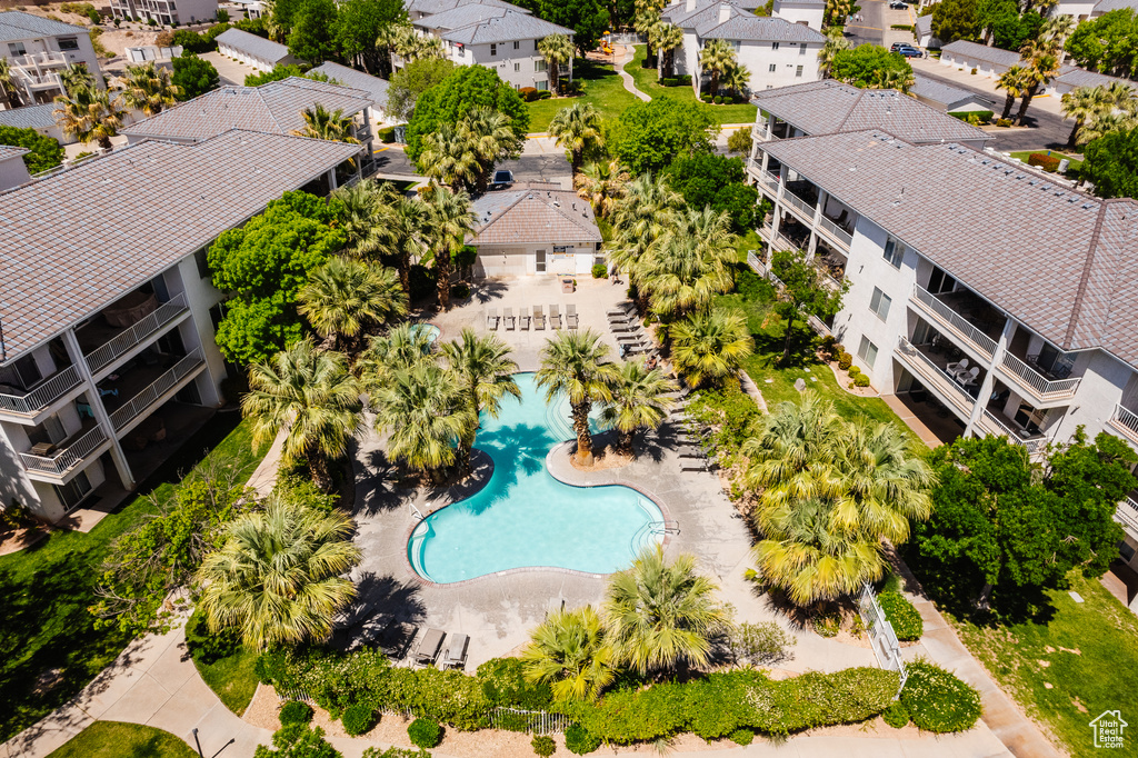 Drone / aerial view featuring a residential view