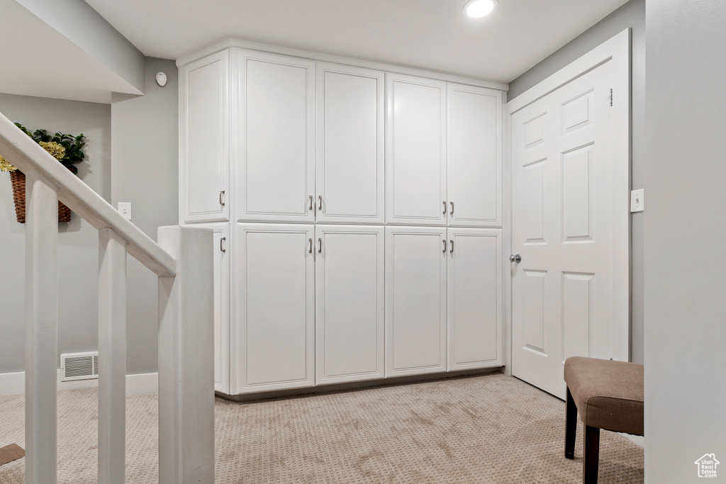 Closet featuring visible vents