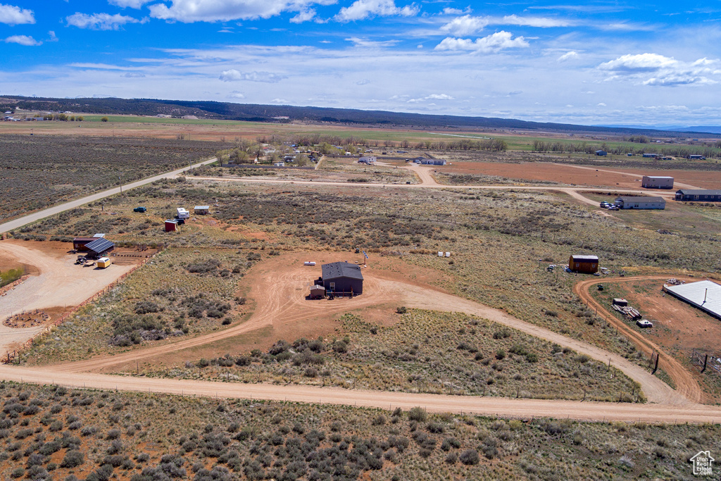Aerial view featuring a rural view