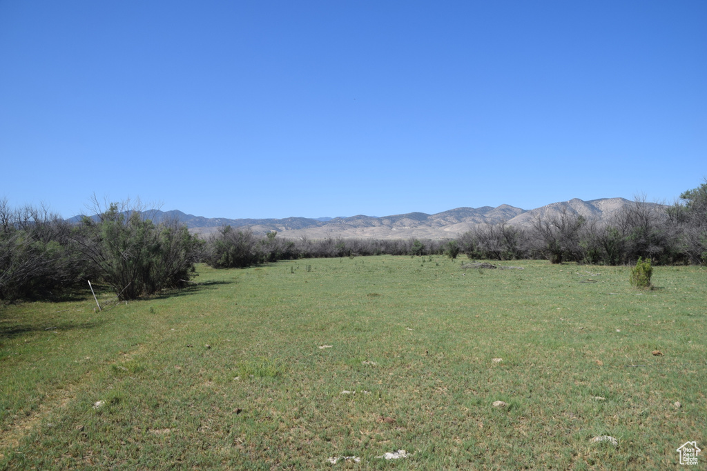 Mountain view with a rural view
