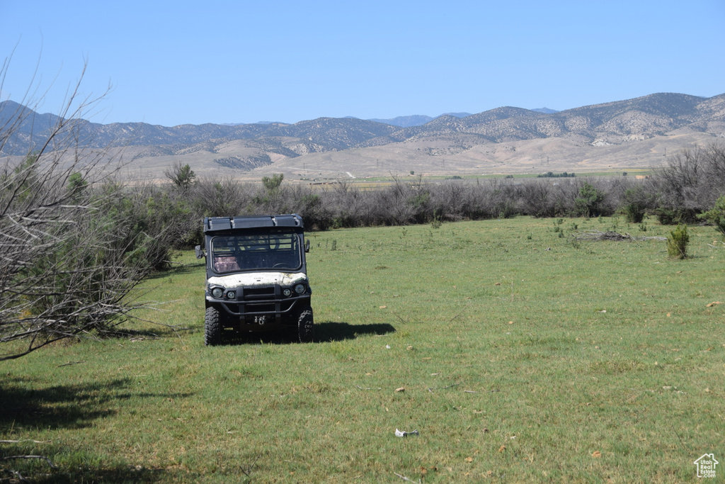 Property view of mountains featuring a rural view