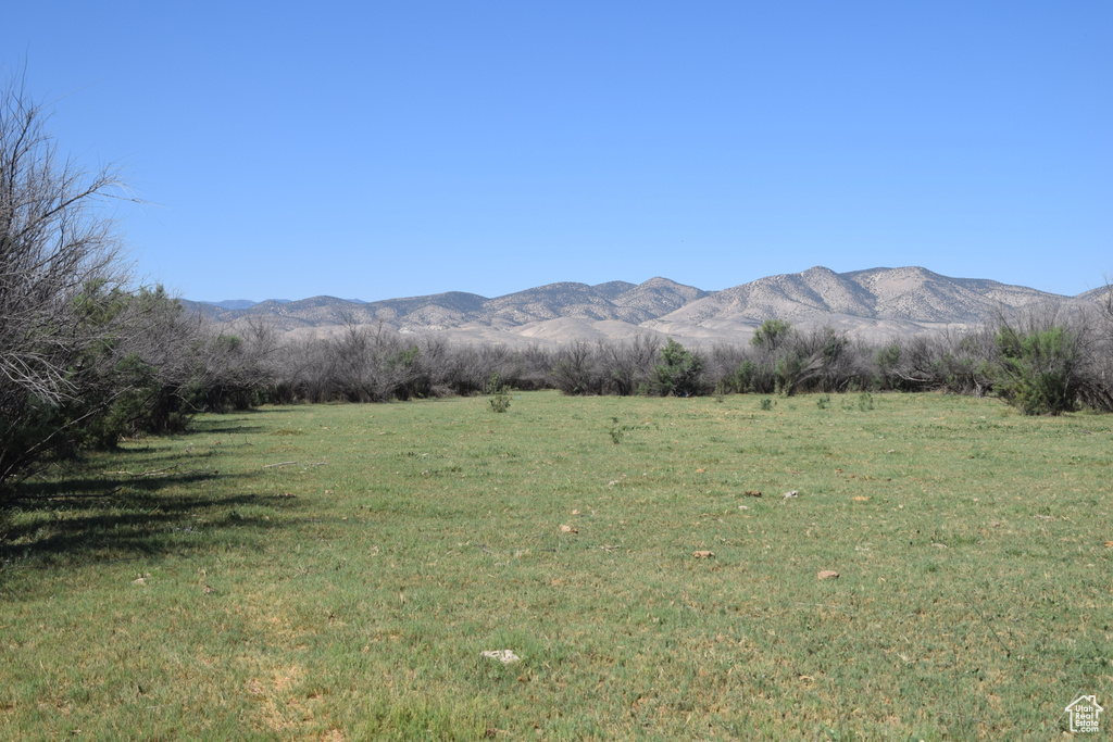 Mountain view with a rural view
