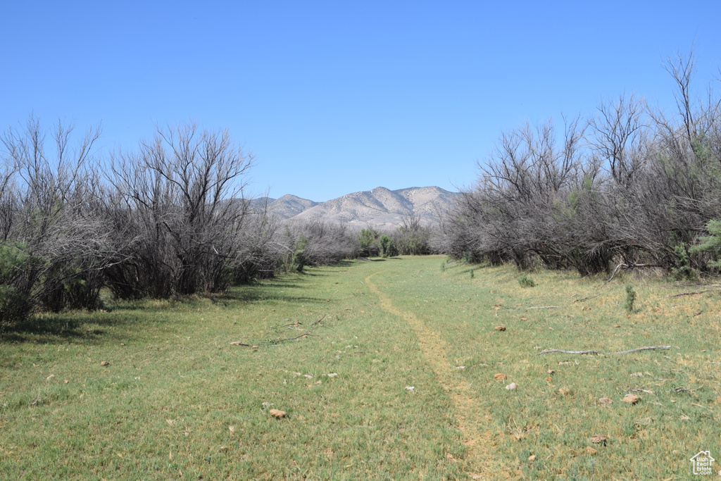 Mountain view with a rural view