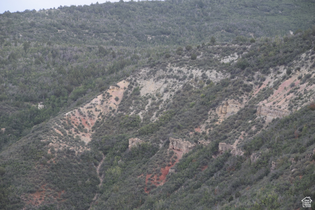 Bird's eye view featuring a mountain view
