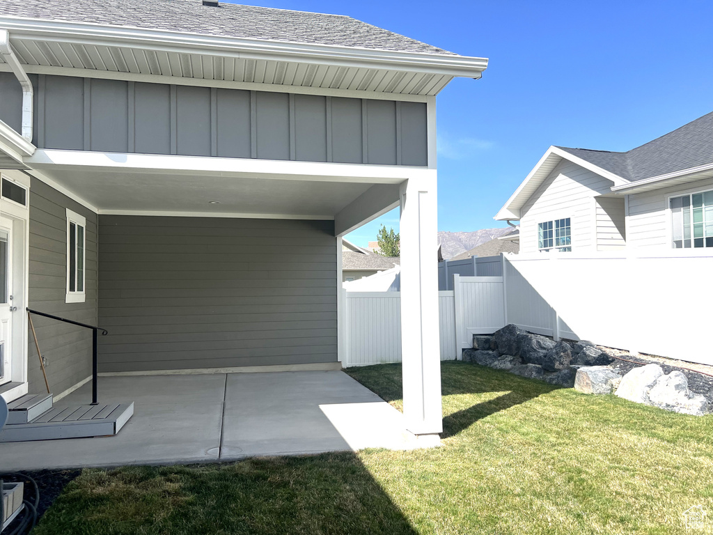 Exterior space featuring fence