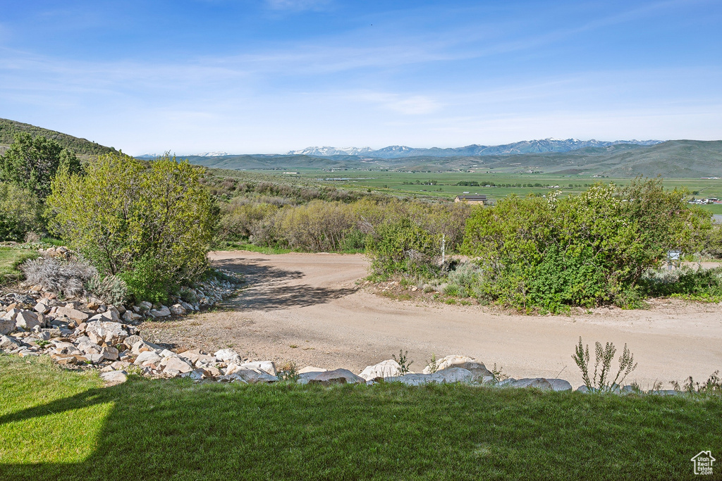 View of mountain backdrop