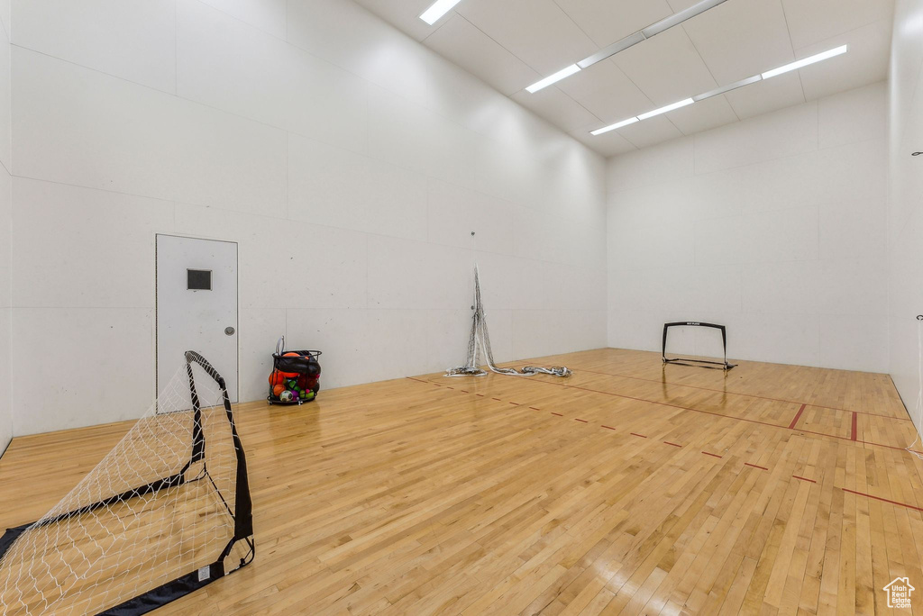 View of basketball court
