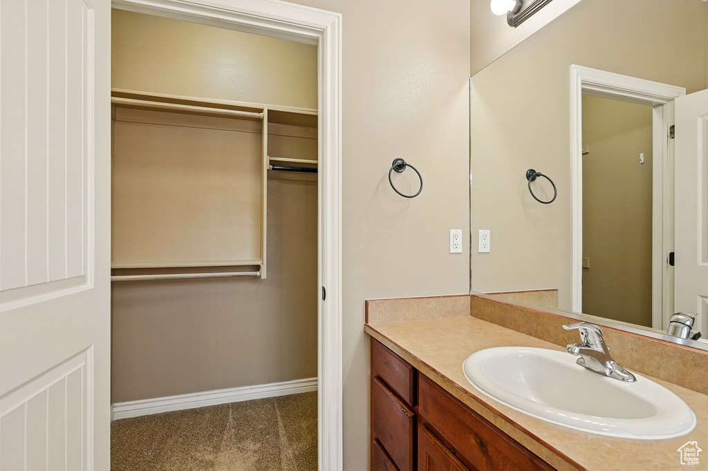 Bathroom featuring vanity